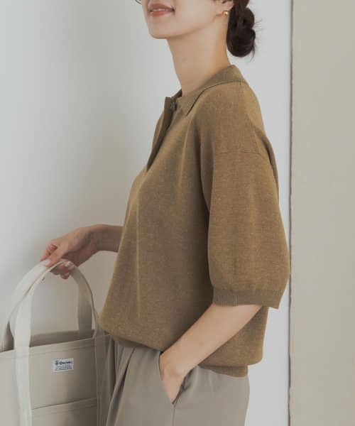 URBAN RESEARCH DOORS ニットポロシャツ Mサイズ ニットポロシャツ | アーバンリサーチ ドアーズ(URBAN RESEARCH
