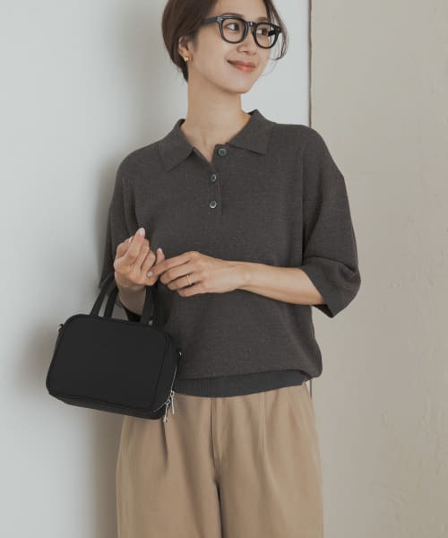 URBAN RESEARCH DOORS ニットポロシャツ チャコールグレー ニットポロシャツ[DRA6-22A101]｜URBAN RESEARCH公式