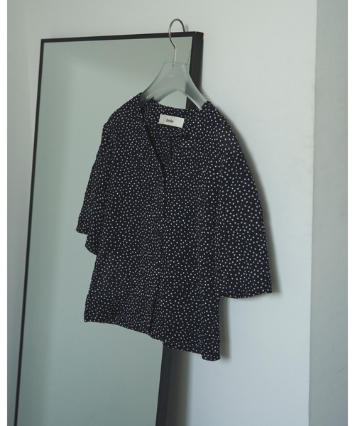 anuke（アンヌーク） ブラウス シャツ Vneck Dot Blouse レディース 