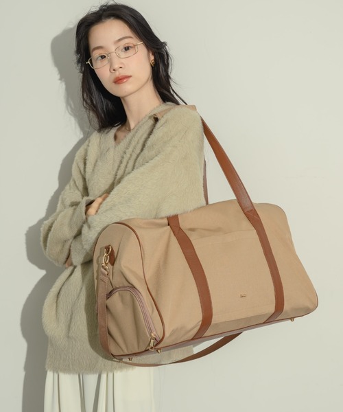 NEUNA レザーボストンバッグ NEUNA ボストンバッグ 「新色登場！」レザー切り替えショルダー