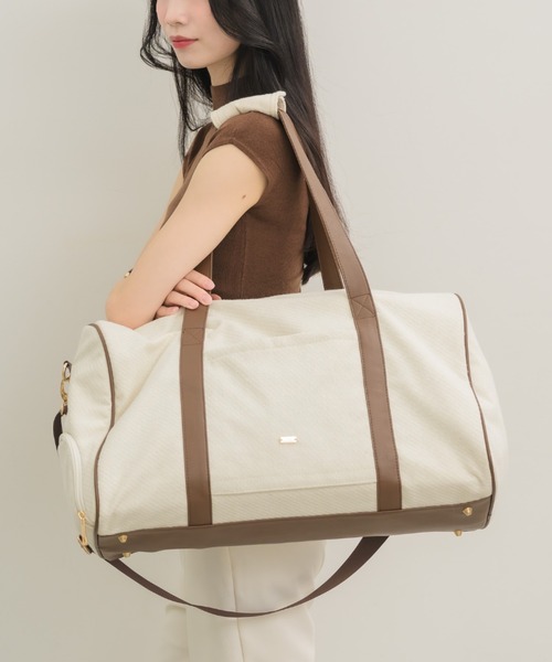 ヌナ レザー切り替えショルダー/ボストンバッグ NEUNA ボストンバッグ 「新色登場！」レザー切り替えショルダー