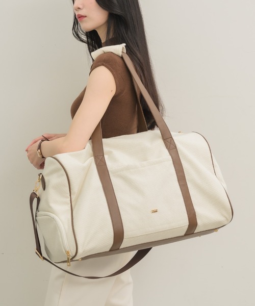 NEUNA レザーボストンバッグ NEUNA ボストンバッグ 「新色登場！」レザー切り替えショルダー