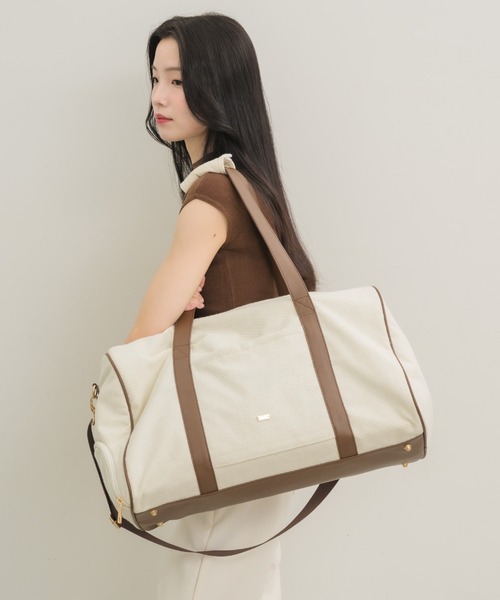 NEUNA ボストンバック NEUNA ボストンバッグ 「新色登場！」レザー切り替えショルダー