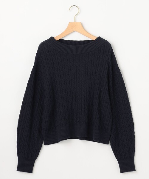 組曲（KUMIKYOKU） ニット セーター コットンカシミヤMIX ケーブル