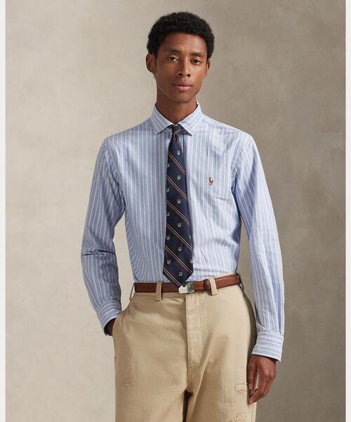 Ralph Lauren オックスフォードシャツ 長袖シャツ L ストライプ POLO RALPH LAUREN シャツ クラシック フィット ストライプド