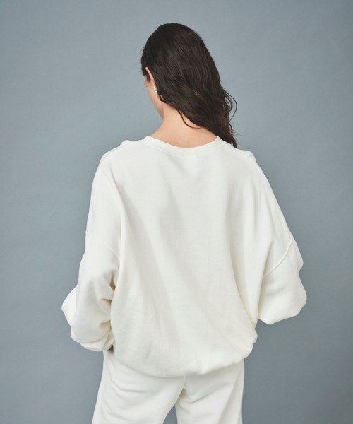 「N.O.R.C」 スウェットカットソー M サーモンピンク レディース_画像3