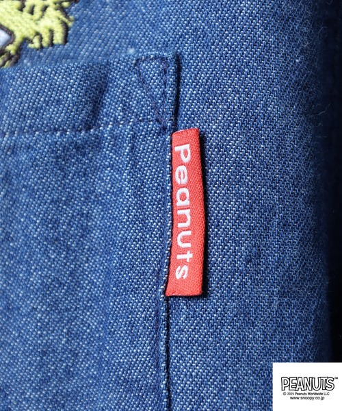 PEANUTS シャツ 刺繍デニム長袖シャツ メンズ レディース : ZOZOTOWN