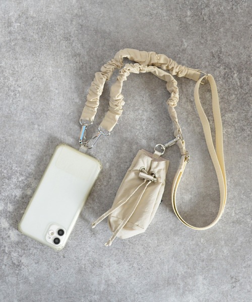 ALTROSE（アルトローズ） スマホショルダー スマホストラップ 巾着