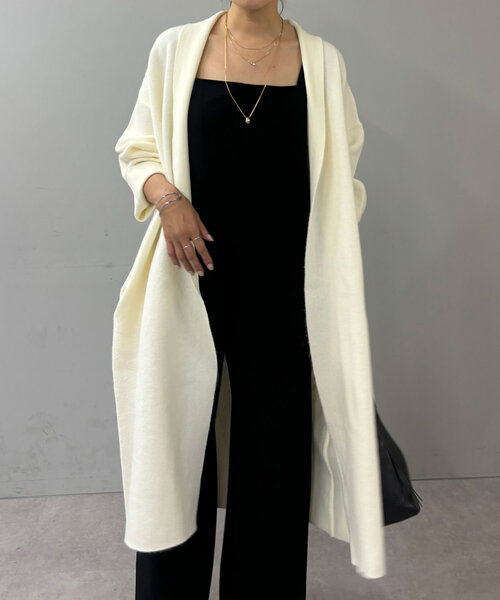 SHENERY（シーナリー） ニットカーディガン FREE ホワイト レディース