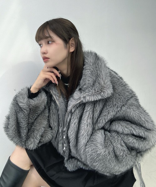 AS KNOW AS（アズノゥアズ） ブルゾン アウターWジップファスナー