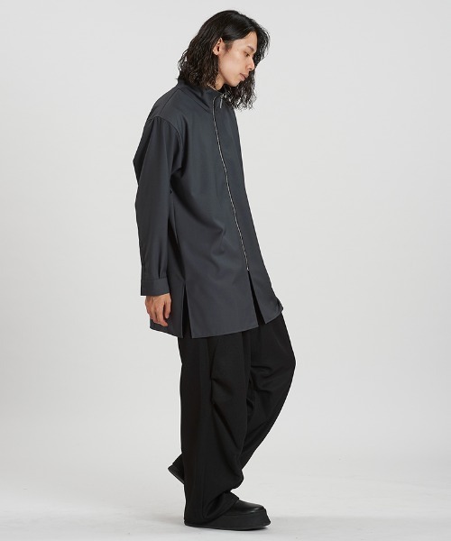 NO ID.（ノーアイディー） シャツ ms6295- ZIPロングSH シャツ(457006