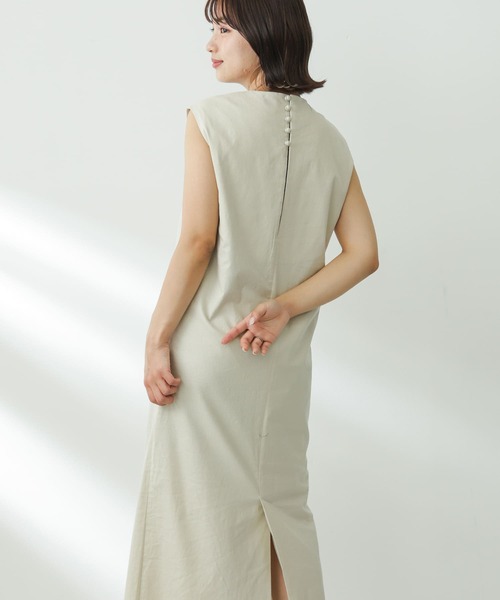 「SENSE OF PLACE by URBAN RESEARCH」 ノースリーブワンピース S レッド レディースの画像3