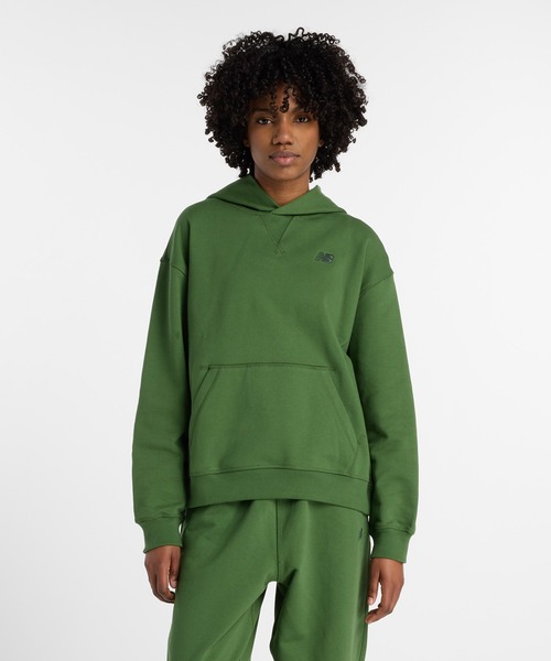 (取寄) ニューバランス レディース アスレチックス フレンチ テリー ブーディ New Balance women Athletics French Terry Hoodie Black New Balance（ニューバランス） パーカー Athletics フレンチテリー