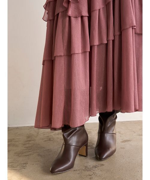 SNIDEL（スナイデル） スカート ラッフルフリルティアードスカート