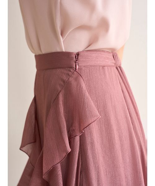 SNIDEL スカート ラッフルフリルティアードスカート : ZOZOTOWN Yahoo