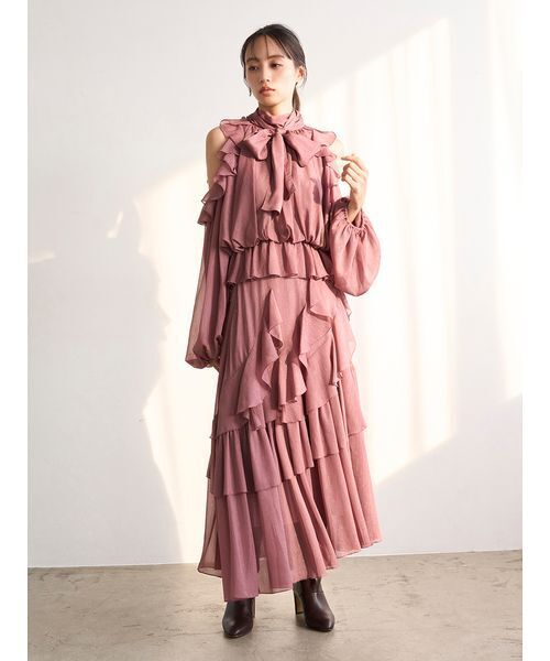 新作新品タグ付き　スナイデル♡ ラッフルフリルティアードスカート SNIDEL（スナイデル） スカート ラッフルフリルティアードスカート