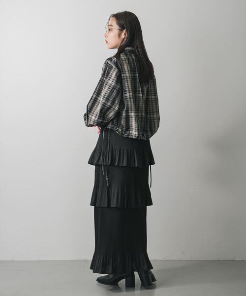 SENSE OF PLACE by URBAN RESEARCH スカート ティアードプリーツ