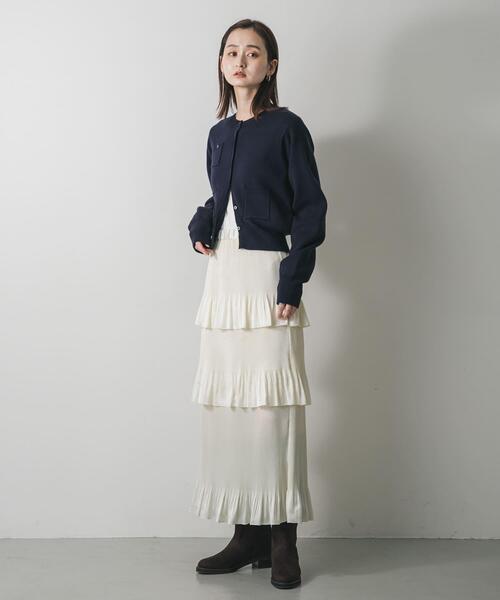 SENSE OF PLACE by URBAN RESEARCH スカート ティアードプリーツ