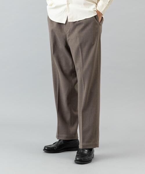 URBAN RESEARCH ROSSO MEN パンツ ストレッチヘリンボーン1タック