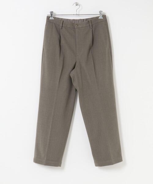 URBAN RESEARCH ROSSO MEN パンツ ストレッチヘリンボーン1タック