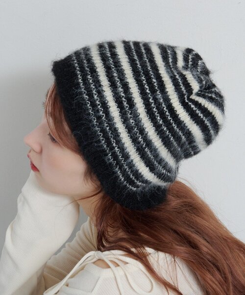 Kastane（カスタネ） ニット帽 ニットキャップ 「4色展開」モヘア