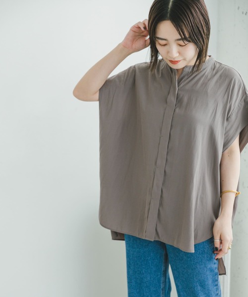 「ITEMS URBANRESEARCH」 半袖ブラウス FREE アイボリー レディース_画像9