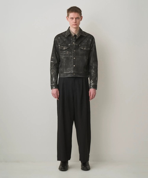 ジーンズ 「JUHA/ユハ」SILVER FOIL DENIM JACKET メンズの画像