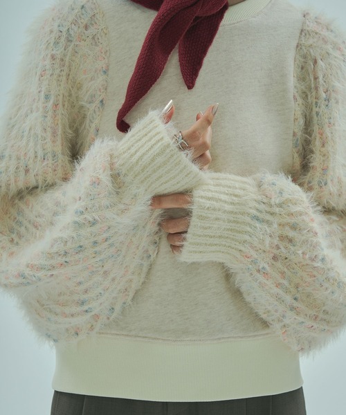 ROSE BUD（ローズバッド） トレーナー スウェット (mici)KNIT VOLUME