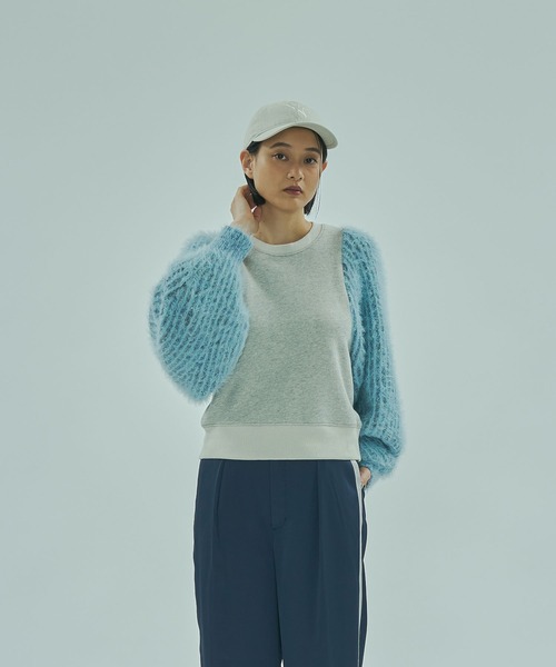 ROSE BUD（ローズバッド） トレーナー スウェット (mici)KNIT VOLUME