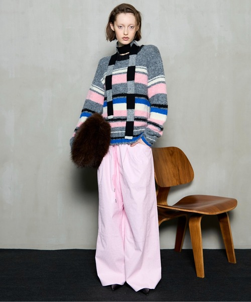 MAISON SPECIAL（メゾンスペシャル） ニット セーター Multi-border