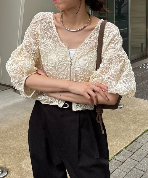 「CAPRICIEUX LE'MAGE」 ブルゾン FREE ブラック レディース_画像6