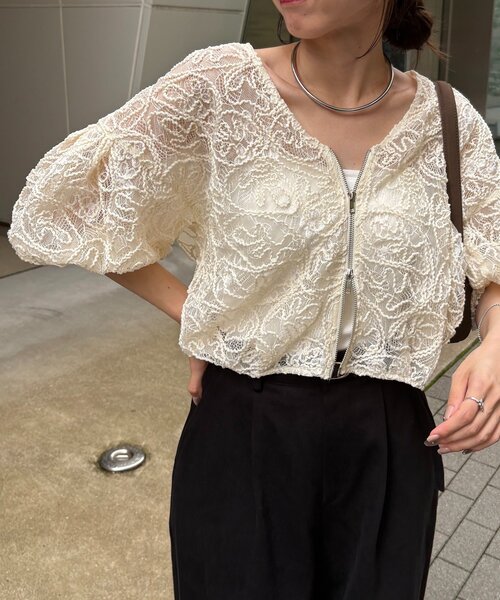 「CAPRICIEUX LE'MAGE」 ブルゾン FREE ブラック レディース_画像8