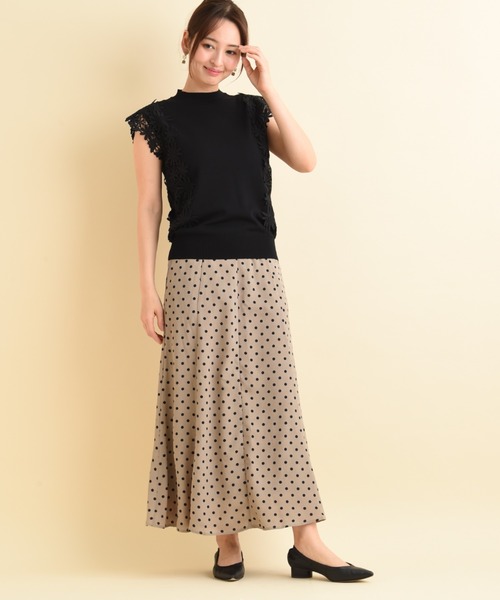 「INTERPLANET」 ノースリーブニット FREE ブルー レディース_画像6