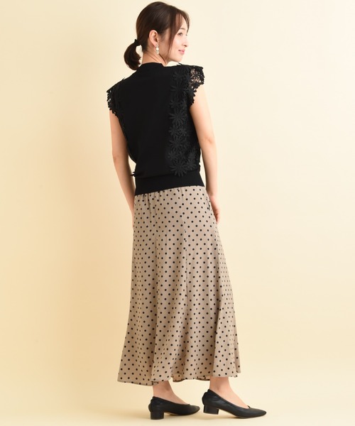 「INTERPLANET」 ノースリーブニット FREE ブルー レディース_画像7