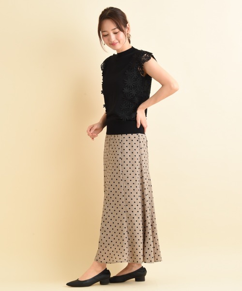 「INTERPLANET」 ノースリーブニット FREE ブルー レディース_画像8