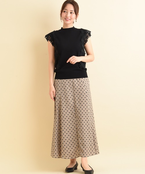 「INTERPLANET」 ノースリーブニット FREE ブルー レディース_画像9