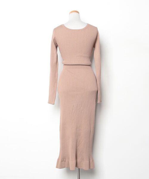 「rienda」 ニットワンピース FREE ベージュ レディース_画像2