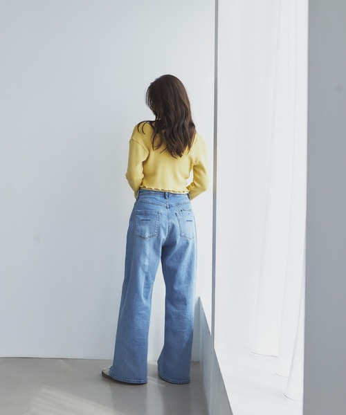 YANUK（ヤヌーク） デニムパンツ 23inch サックスブルー レディース