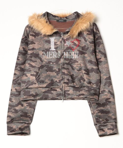 NOVESSEL パーカー A'GEM/9 × .kom「NOVESSEL/ノベセル」ファー付き