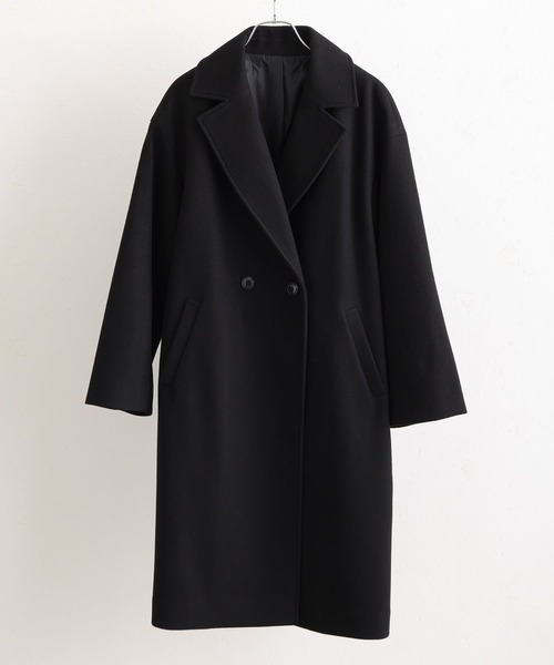 ElegChic コート チェスターコート フェイクウールコート レディース