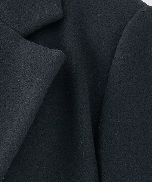 「abahouse mavie」 チェスターコート フリー ブラック レディース_画像4