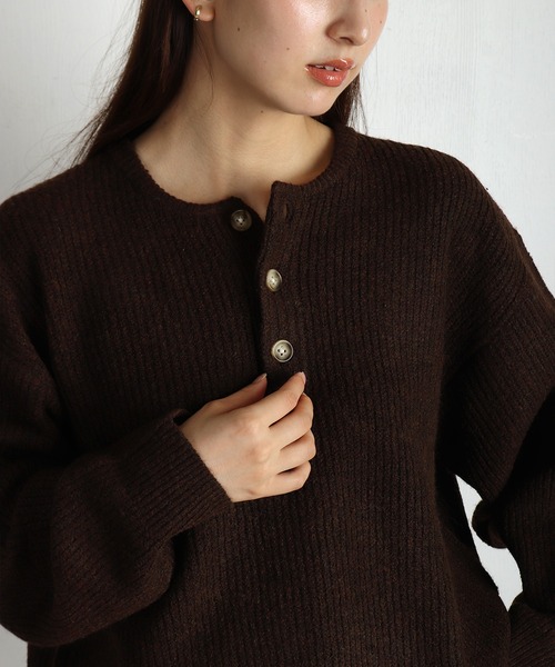 WESTSEA（ウエストシー） セーター ニット ウールミックス 片畦ルーズ
