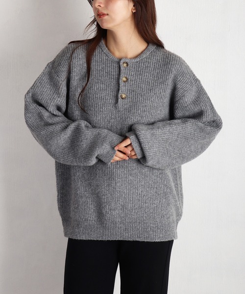 WESTSEA（ウエストシー） セーター ニット ウールミックス 片畦ルーズ