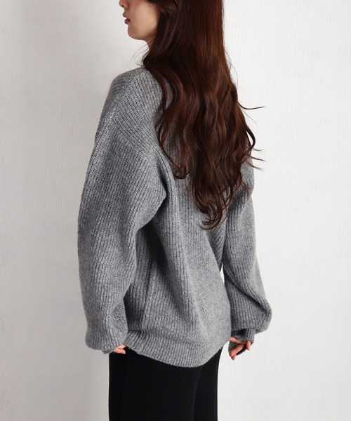 WESTSEA（ウエストシー） セーター ニット ウールミックス 片畦ルーズ