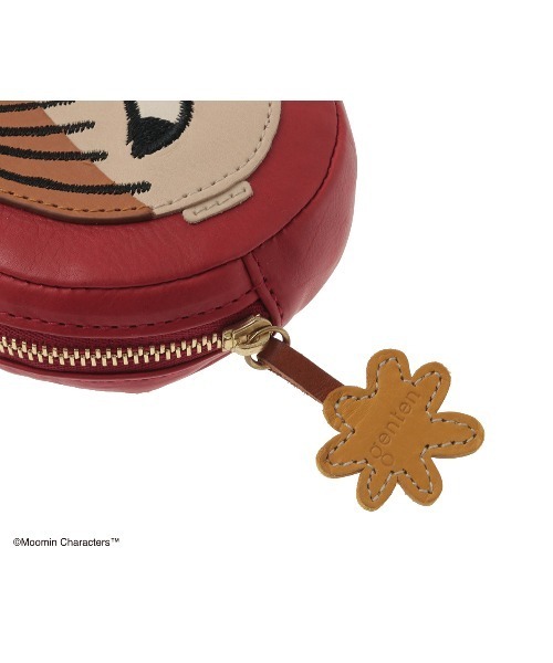 美品✨genten × MOOMIN レザーケース 小物入れ ポーチ 本革 genten（ゲンテン） ポーチ MOOMIN collection ポーチ「リトルミイ