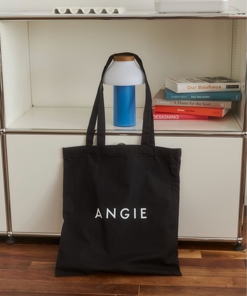 ANGIE トートバッグ ロゴ カラー コットン トート バック（A4収納可