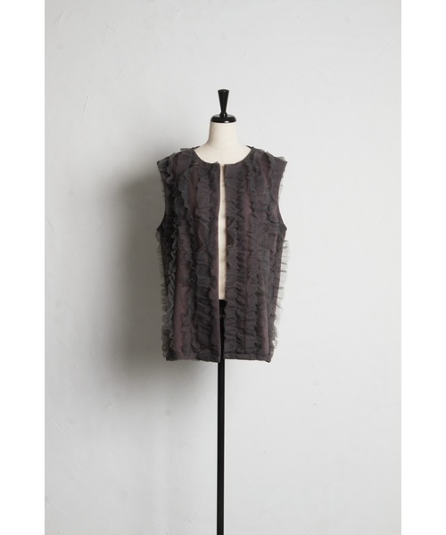 「&. NOSTALGIA」 ベスト M グレー レディース_画像3