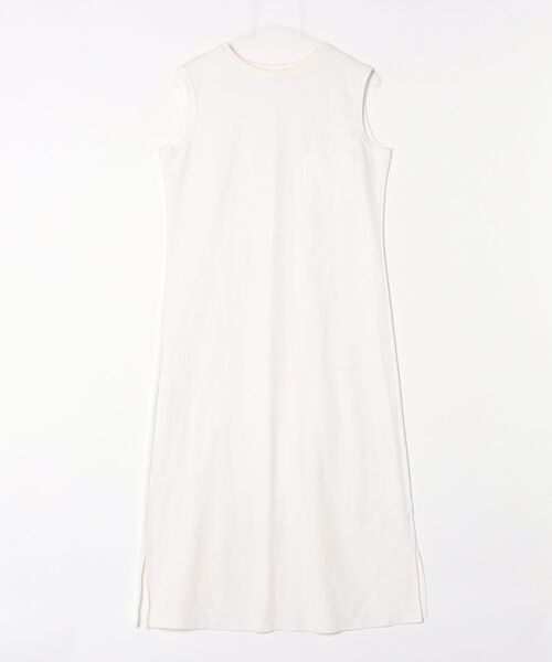 【新品】  ノースリーブ ワンピース ホワイト M〜L PLST（プラステ） ノースリーブワンピース M ホワイト レディース