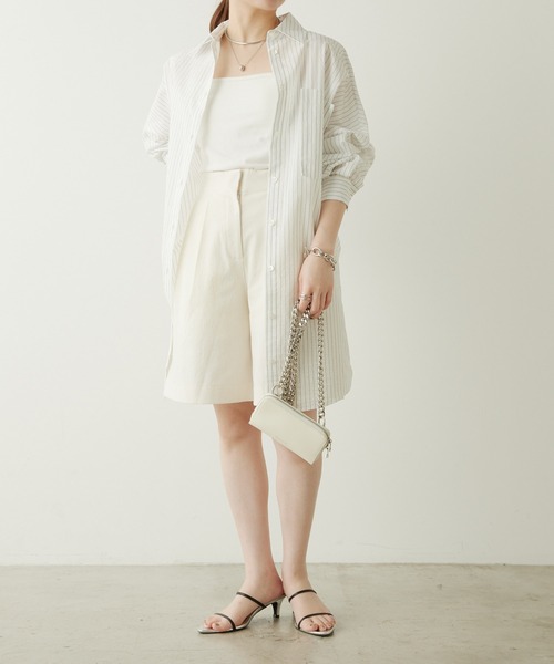 「le」 ショートパンツ SMALL ホワイト レディース_画像5