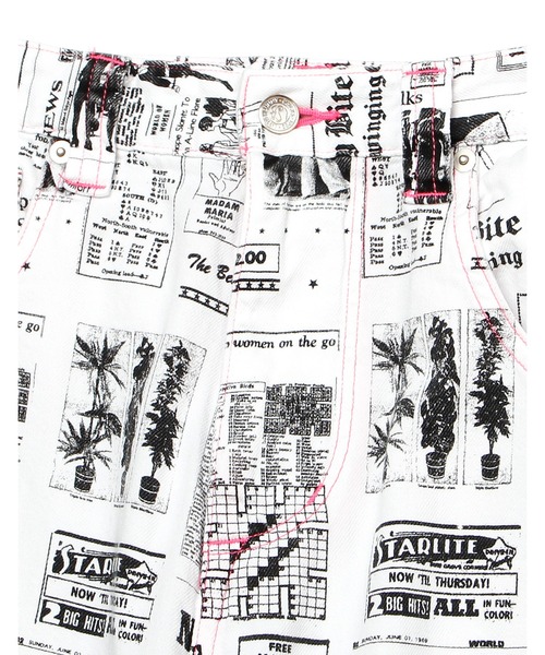 「Little sunny bite」 デニムパンツ SMALL ホワイト系その他 レディース_画像5